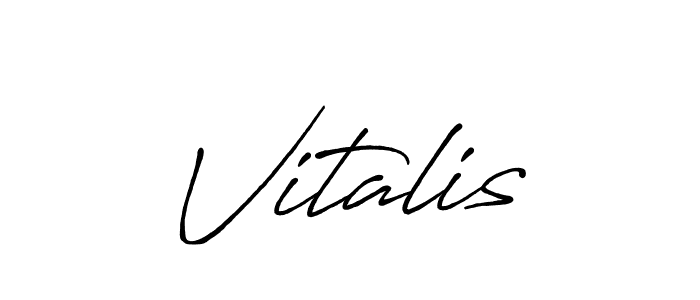 if you are searching for the best signature style for your name Vitalis. so please give up your signature search. here we have designed multiple signature styles  using Antro_Vectra_Bolder. Vitalis signature style 7 images and pictures png