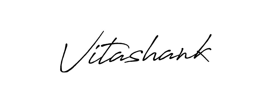 Use a signature maker to create a handwritten signature online. With this signature software, you can design (Antro_Vectra_Bolder) your own signature for name Vitashank. Vitashank signature style 7 images and pictures png