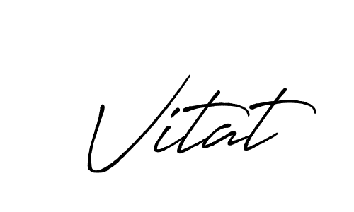 if you are searching for the best signature style for your name Vitat. so please give up your signature search. here we have designed multiple signature styles  using Antro_Vectra_Bolder. Vitat signature style 7 images and pictures png