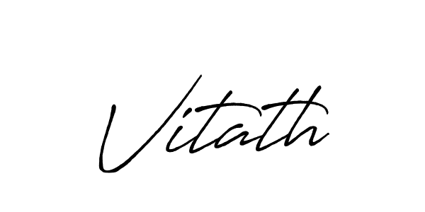 How to make Vitath name signature. Use Antro_Vectra_Bolder style for creating short signs online. This is the latest handwritten sign. Vitath signature style 7 images and pictures png