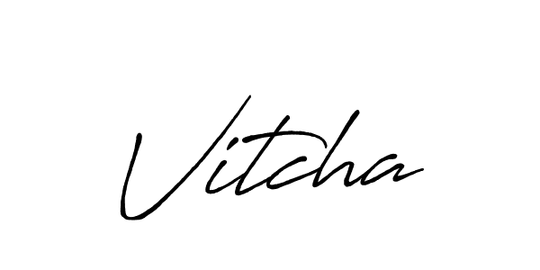Once you've used our free online signature maker to create your best signature Antro_Vectra_Bolder style, it's time to enjoy all of the benefits that Vitcha name signing documents. Vitcha signature style 7 images and pictures png