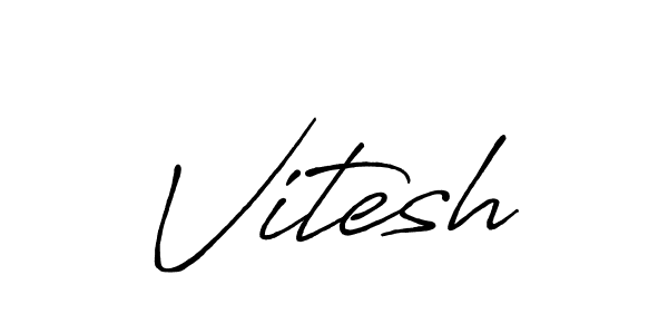 Design your own signature with our free online signature maker. With this signature software, you can create a handwritten (Antro_Vectra_Bolder) signature for name Vitesh. Vitesh signature style 7 images and pictures png