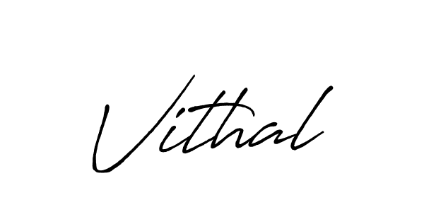 Design your own signature with our free online signature maker. With this signature software, you can create a handwritten (Antro_Vectra_Bolder) signature for name Vithal. Vithal signature style 7 images and pictures png