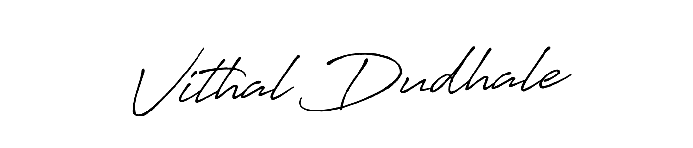 It looks lik you need a new signature style for name Vithal Dudhale. Design unique handwritten (Antro_Vectra_Bolder) signature with our free signature maker in just a few clicks. Vithal Dudhale signature style 7 images and pictures png