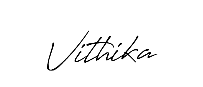 How to make Vithika signature? Antro_Vectra_Bolder is a professional autograph style. Create handwritten signature for Vithika name. Vithika signature style 7 images and pictures png