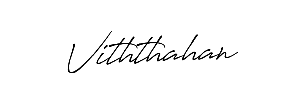 Make a beautiful signature design for name Viththahan. With this signature (Antro_Vectra_Bolder) style, you can create a handwritten signature for free. Viththahan signature style 7 images and pictures png