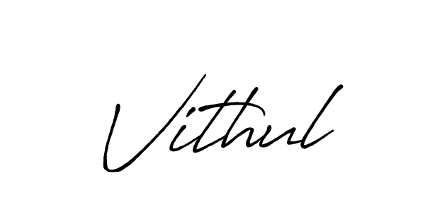 Also we have Vithul name is the best signature style. Create professional handwritten signature collection using Antro_Vectra_Bolder autograph style. Vithul signature style 7 images and pictures png