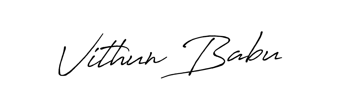 Once you've used our free online signature maker to create your best signature Antro_Vectra_Bolder style, it's time to enjoy all of the benefits that Vithun Babu name signing documents. Vithun Babu signature style 7 images and pictures png