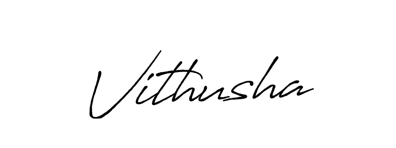 Vithusha stylish signature style. Best Handwritten Sign (Antro_Vectra_Bolder) for my name. Handwritten Signature Collection Ideas for my name Vithusha. Vithusha signature style 7 images and pictures png