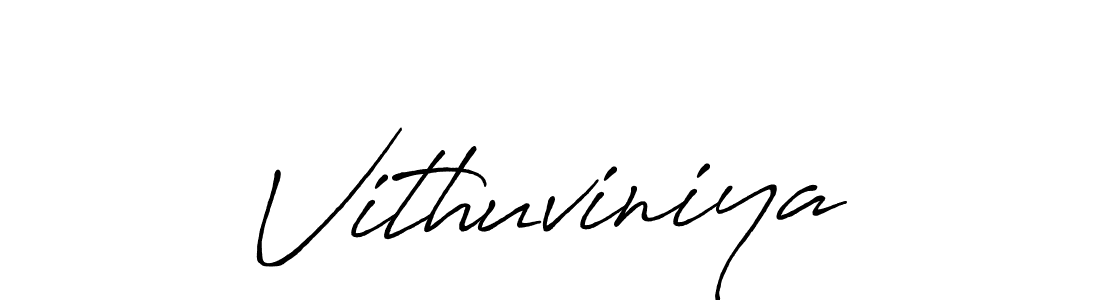 How to make Vithuviniya name signature. Use Antro_Vectra_Bolder style for creating short signs online. This is the latest handwritten sign. Vithuviniya signature style 7 images and pictures png