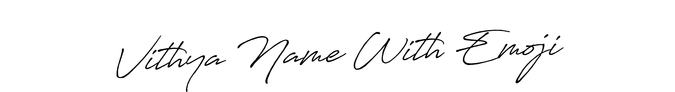 Also we have Vithya Name With Emoji name is the best signature style. Create professional handwritten signature collection using Antro_Vectra_Bolder autograph style. Vithya Name With Emoji signature style 7 images and pictures png