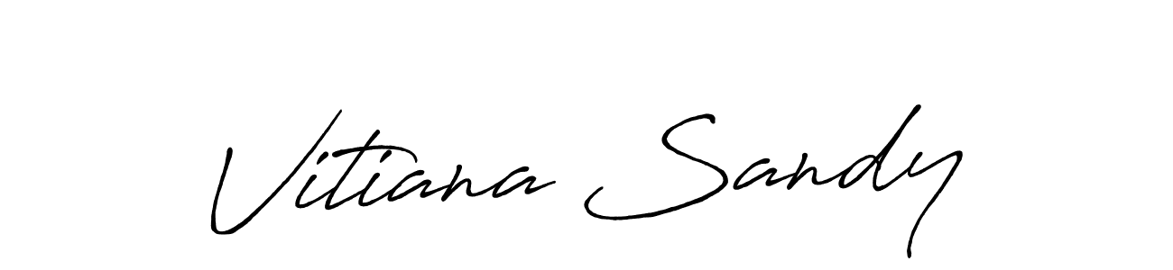 Use a signature maker to create a handwritten signature online. With this signature software, you can design (Antro_Vectra_Bolder) your own signature for name Vitiana Sandy. Vitiana Sandy signature style 7 images and pictures png