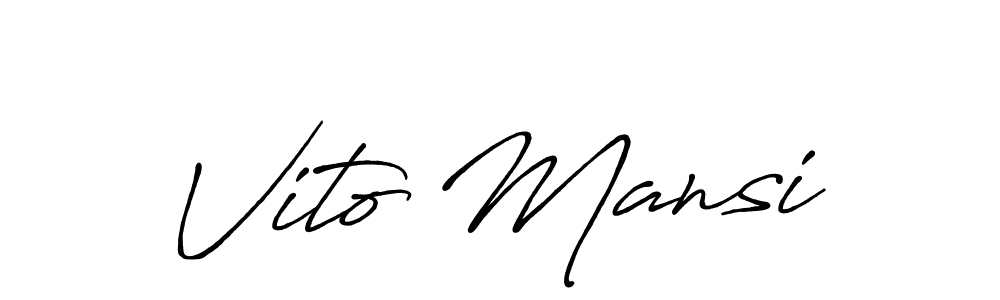 You can use this online signature creator to create a handwritten signature for the name Vito Mansi. This is the best online autograph maker. Vito Mansi signature style 7 images and pictures png