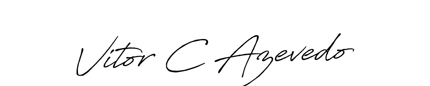 It looks lik you need a new signature style for name Vitor C Azevedo. Design unique handwritten (Antro_Vectra_Bolder) signature with our free signature maker in just a few clicks. Vitor C Azevedo signature style 7 images and pictures png