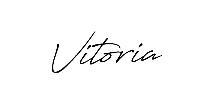 It looks lik you need a new signature style for name Vitoria. Design unique handwritten (Antro_Vectra_Bolder) signature with our free signature maker in just a few clicks. Vitoria signature style 7 images and pictures png