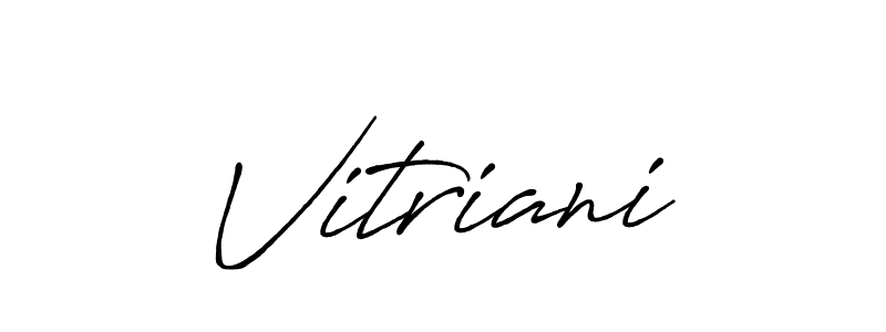 The best way (Antro_Vectra_Bolder) to make a short signature is to pick only two or three words in your name. The name Vitriani include a total of six letters. For converting this name. Vitriani signature style 7 images and pictures png