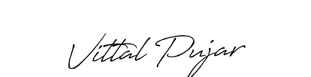 How to Draw Vittal Pujar signature style? Antro_Vectra_Bolder is a latest design signature styles for name Vittal Pujar. Vittal Pujar signature style 7 images and pictures png