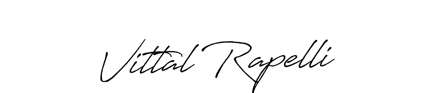 This is the best signature style for the Vittal Rapelli name. Also you like these signature font (Antro_Vectra_Bolder). Mix name signature. Vittal Rapelli signature style 7 images and pictures png