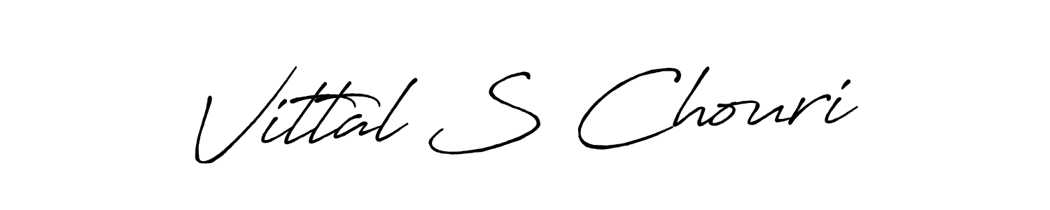 Design your own signature with our free online signature maker. With this signature software, you can create a handwritten (Antro_Vectra_Bolder) signature for name Vittal S Chouri. Vittal S Chouri signature style 7 images and pictures png