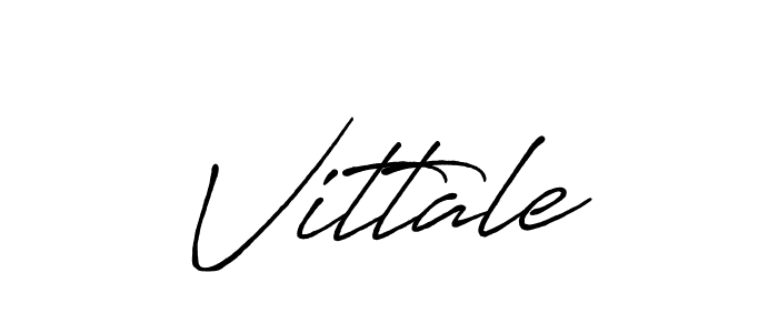 Create a beautiful signature design for name Vittale. With this signature (Antro_Vectra_Bolder) fonts, you can make a handwritten signature for free. Vittale signature style 7 images and pictures png