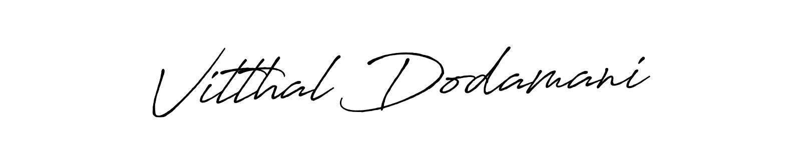 The best way (Antro_Vectra_Bolder) to make a short signature is to pick only two or three words in your name. The name Vitthal Dodamani include a total of six letters. For converting this name. Vitthal Dodamani signature style 7 images and pictures png