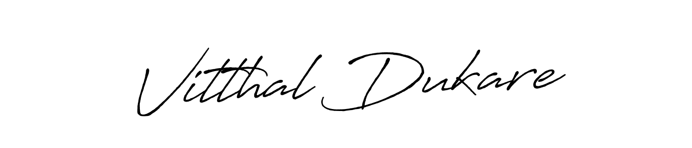 Vitthal Dukare stylish signature style. Best Handwritten Sign (Antro_Vectra_Bolder) for my name. Handwritten Signature Collection Ideas for my name Vitthal Dukare. Vitthal Dukare signature style 7 images and pictures png