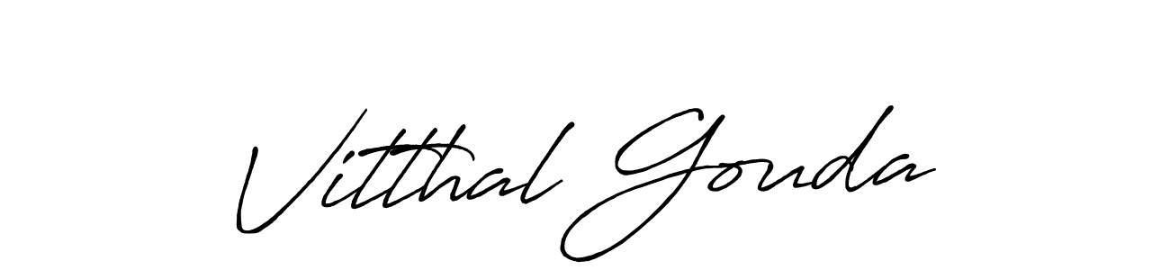 Also You can easily find your signature by using the search form. We will create Vitthal Gouda name handwritten signature images for you free of cost using Antro_Vectra_Bolder sign style. Vitthal Gouda signature style 7 images and pictures png
