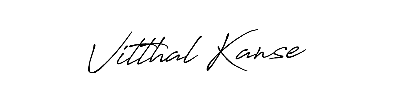 Design your own signature with our free online signature maker. With this signature software, you can create a handwritten (Antro_Vectra_Bolder) signature for name Vitthal Kanse. Vitthal Kanse signature style 7 images and pictures png