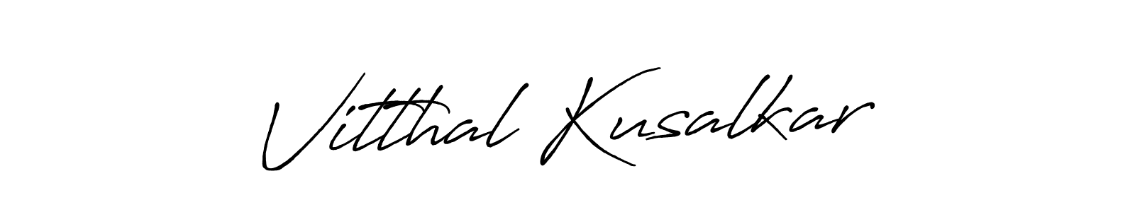 Make a beautiful signature design for name Vitthal Kusalkar. Use this online signature maker to create a handwritten signature for free. Vitthal Kusalkar signature style 7 images and pictures png
