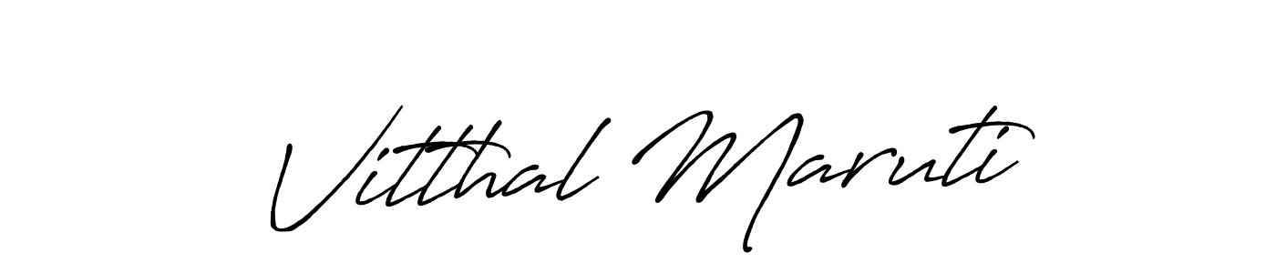 Also we have Vitthal Maruti name is the best signature style. Create professional handwritten signature collection using Antro_Vectra_Bolder autograph style. Vitthal Maruti signature style 7 images and pictures png