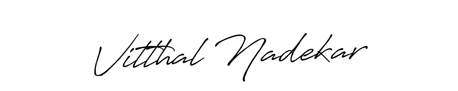 You can use this online signature creator to create a handwritten signature for the name Vitthal Nadekar. This is the best online autograph maker. Vitthal Nadekar signature style 7 images and pictures png