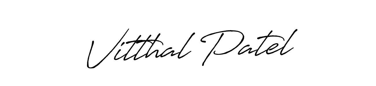 Vitthal Patel stylish signature style. Best Handwritten Sign (Antro_Vectra_Bolder) for my name. Handwritten Signature Collection Ideas for my name Vitthal Patel. Vitthal Patel signature style 7 images and pictures png
