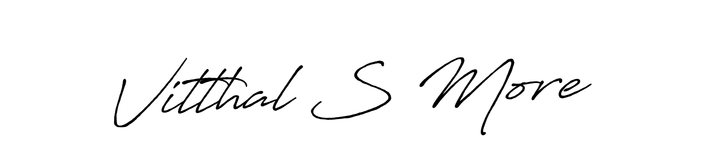Also we have Vitthal S More name is the best signature style. Create professional handwritten signature collection using Antro_Vectra_Bolder autograph style. Vitthal S More signature style 7 images and pictures png