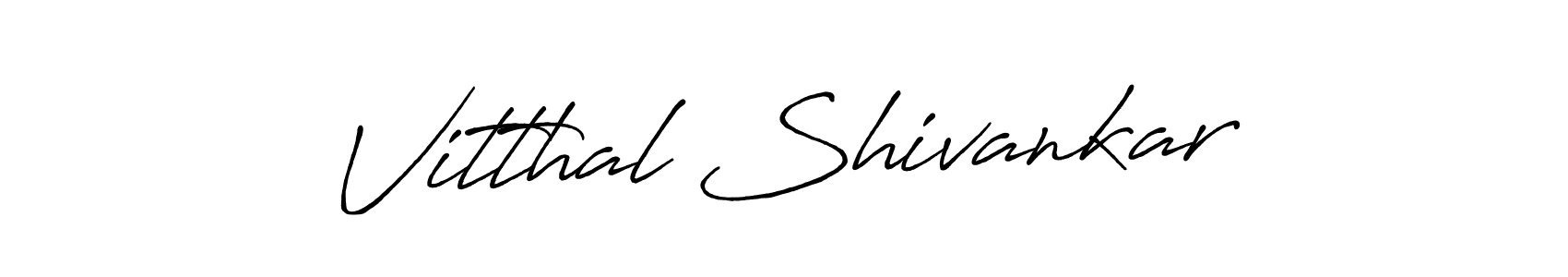 How to Draw Vitthal Shivankar signature style? Antro_Vectra_Bolder is a latest design signature styles for name Vitthal Shivankar. Vitthal Shivankar signature style 7 images and pictures png