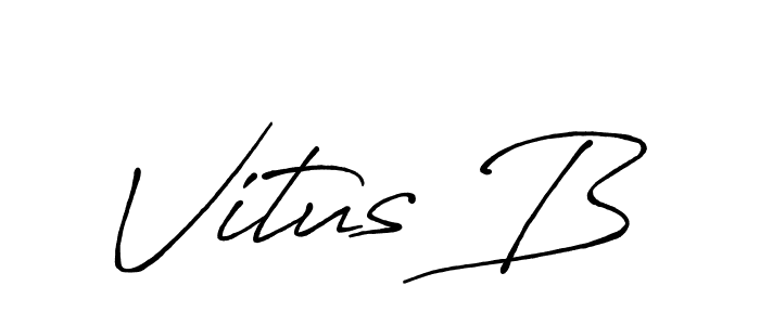 if you are searching for the best signature style for your name Vitus B. so please give up your signature search. here we have designed multiple signature styles  using Antro_Vectra_Bolder. Vitus B signature style 7 images and pictures png