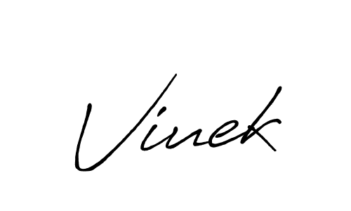 Viuek stylish signature style. Best Handwritten Sign (Antro_Vectra_Bolder) for my name. Handwritten Signature Collection Ideas for my name Viuek. Viuek signature style 7 images and pictures png