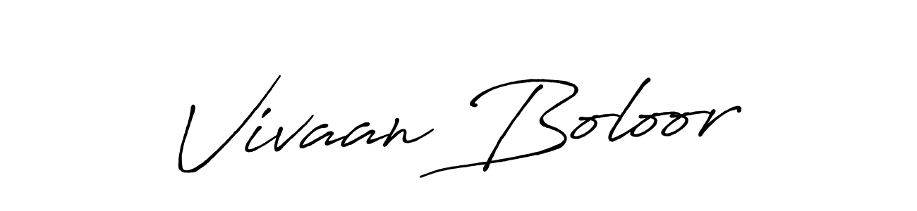 It looks lik you need a new signature style for name Vivaan Boloor. Design unique handwritten (Antro_Vectra_Bolder) signature with our free signature maker in just a few clicks. Vivaan Boloor signature style 7 images and pictures png