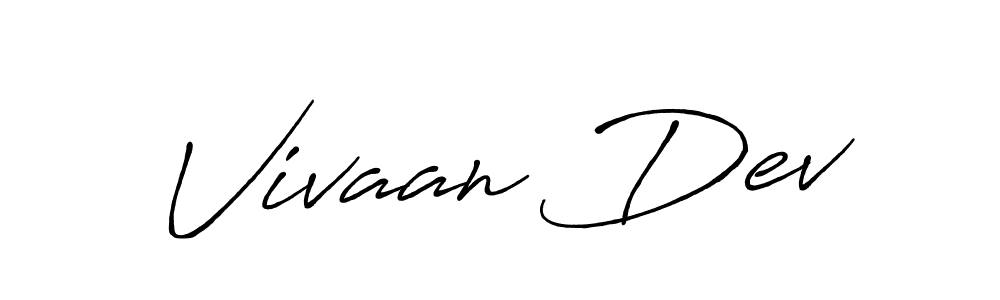 Also we have Vivaan Dev name is the best signature style. Create professional handwritten signature collection using Antro_Vectra_Bolder autograph style. Vivaan Dev signature style 7 images and pictures png