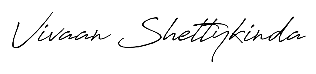 It looks like you need a new signature style for name Vivaan Shettykinda. Design unique handwritten (Antro_Vectra_Bolder) signature with our free signature maker in just a few clicks. Vivaan Shettykinda signature style 7 images and pictures png