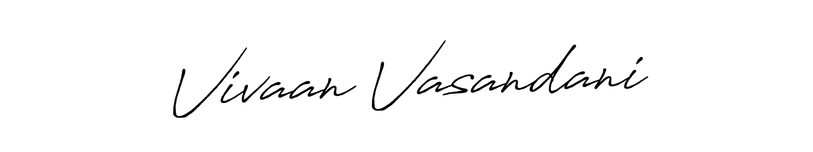 Make a beautiful signature design for name Vivaan Vasandani. Use this online signature maker to create a handwritten signature for free. Vivaan Vasandani signature style 7 images and pictures png