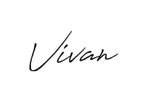 Also You can easily find your signature by using the search form. We will create Vivan name handwritten signature images for you free of cost using Antro_Vectra_Bolder sign style. Vivan signature style 7 images and pictures png