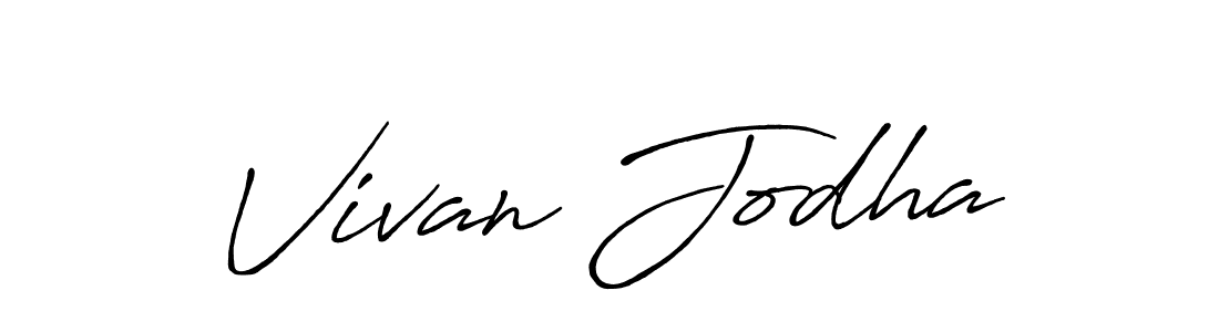 Here are the top 10 professional signature styles for the name Vivan Jodha. These are the best autograph styles you can use for your name. Vivan Jodha signature style 7 images and pictures png