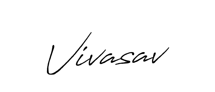 Vivasav stylish signature style. Best Handwritten Sign (Antro_Vectra_Bolder) for my name. Handwritten Signature Collection Ideas for my name Vivasav. Vivasav signature style 7 images and pictures png
