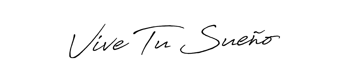 Make a beautiful signature design for name Vive Tu Sueño. With this signature (Antro_Vectra_Bolder) style, you can create a handwritten signature for free. Vive Tu Sueño signature style 7 images and pictures png