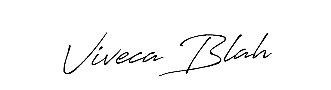 Also we have Viveca Blah name is the best signature style. Create professional handwritten signature collection using Antro_Vectra_Bolder autograph style. Viveca Blah signature style 7 images and pictures png