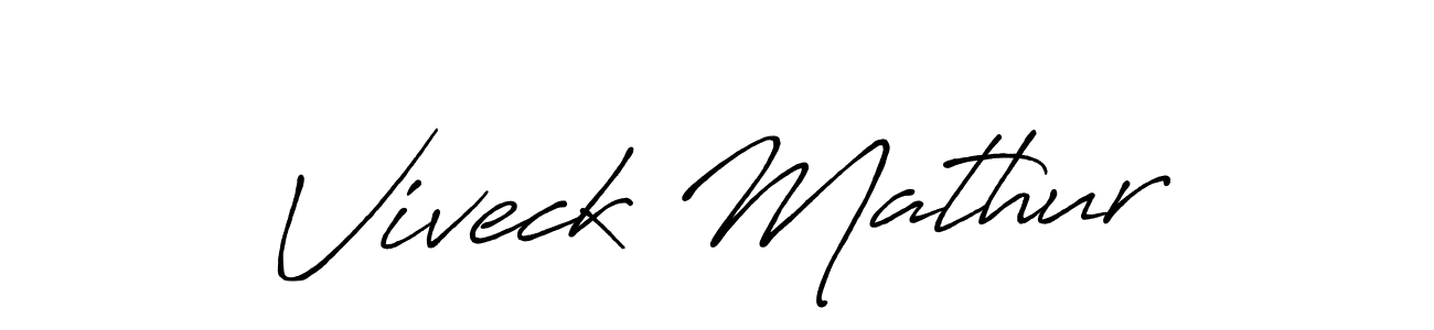 Antro_Vectra_Bolder is a professional signature style that is perfect for those who want to add a touch of class to their signature. It is also a great choice for those who want to make their signature more unique. Get Viveck Mathur name to fancy signature for free. Viveck Mathur signature style 7 images and pictures png