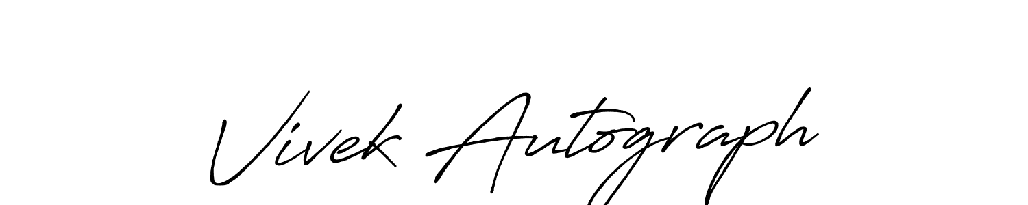 Once you've used our free online signature maker to create your best signature Antro_Vectra_Bolder style, it's time to enjoy all of the benefits that Vivek Autograph name signing documents. Vivek Autograph signature style 7 images and pictures png