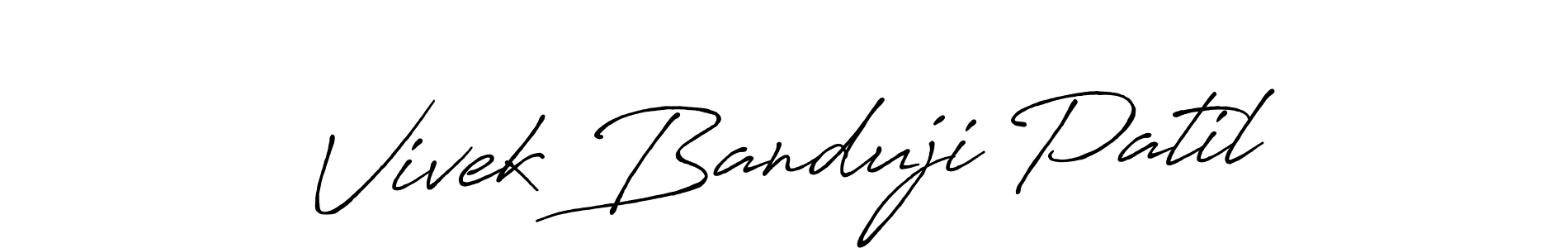 Make a beautiful signature design for name Vivek Banduji Patil. Use this online signature maker to create a handwritten signature for free. Vivek Banduji Patil signature style 7 images and pictures png