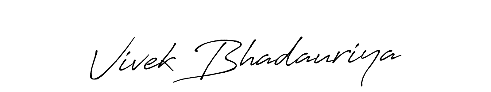 Also You can easily find your signature by using the search form. We will create Vivek Bhadauriya name handwritten signature images for you free of cost using Antro_Vectra_Bolder sign style. Vivek Bhadauriya signature style 7 images and pictures png