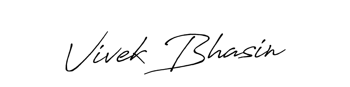 Also You can easily find your signature by using the search form. We will create Vivek Bhasin name handwritten signature images for you free of cost using Antro_Vectra_Bolder sign style. Vivek Bhasin signature style 7 images and pictures png